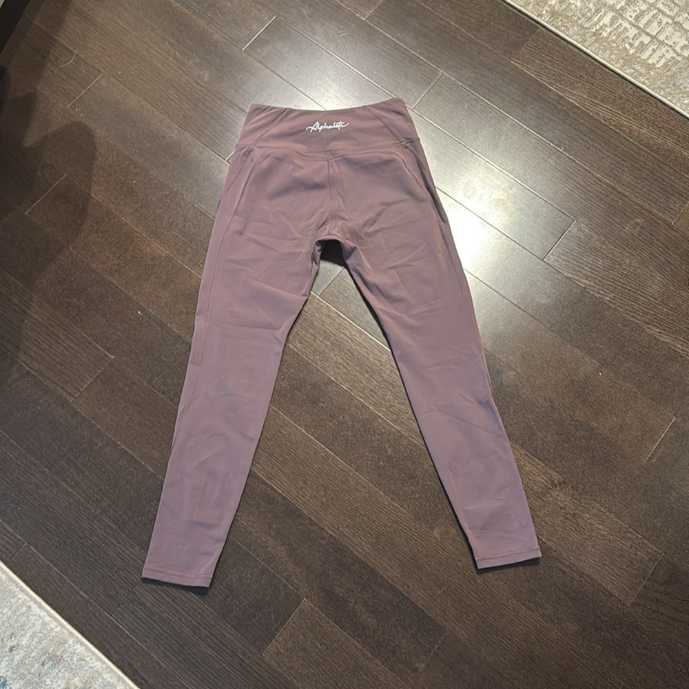 Alphalete Purple Leggings High Waist Stretch